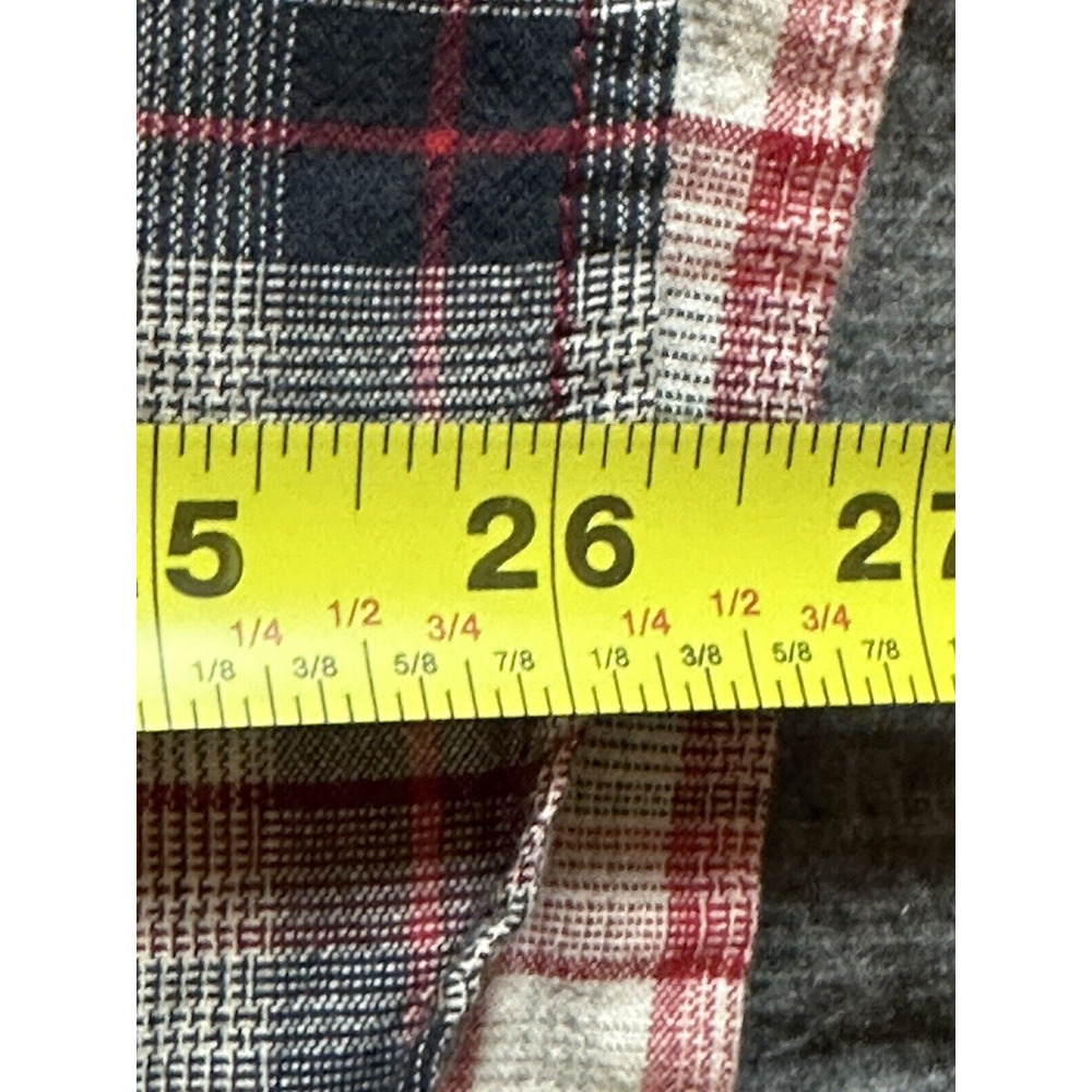 Vans Shirt Mens Size Small Red Black Plaid Off the Wall Button-Up Top Skater Y2K - Picture 5 of 9